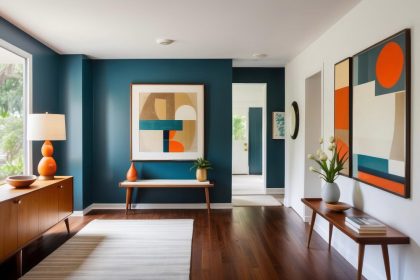 Interior house painters Melbourne applying smooth wall paint inside a residential home
