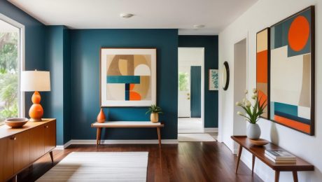 Interior house painters Melbourne applying smooth wall paint inside a residential home