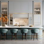 Professional kitchen painting Melbourne service repainting modern kitchen walls and cabinets